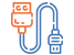 USB charger icon